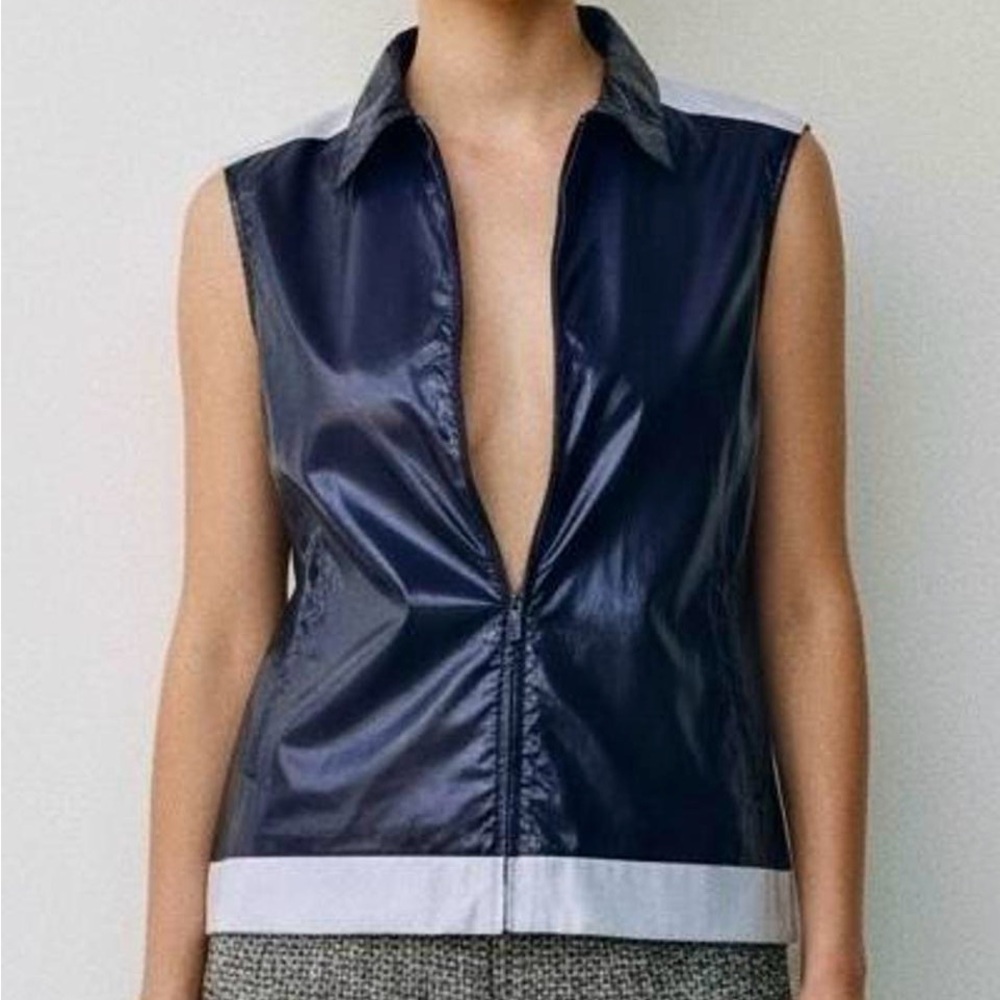 CHANEL 1999 iridescent nylon vest